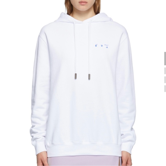 OFF WHITE white flower arrows hoodie, size M - Picture 6 of 6